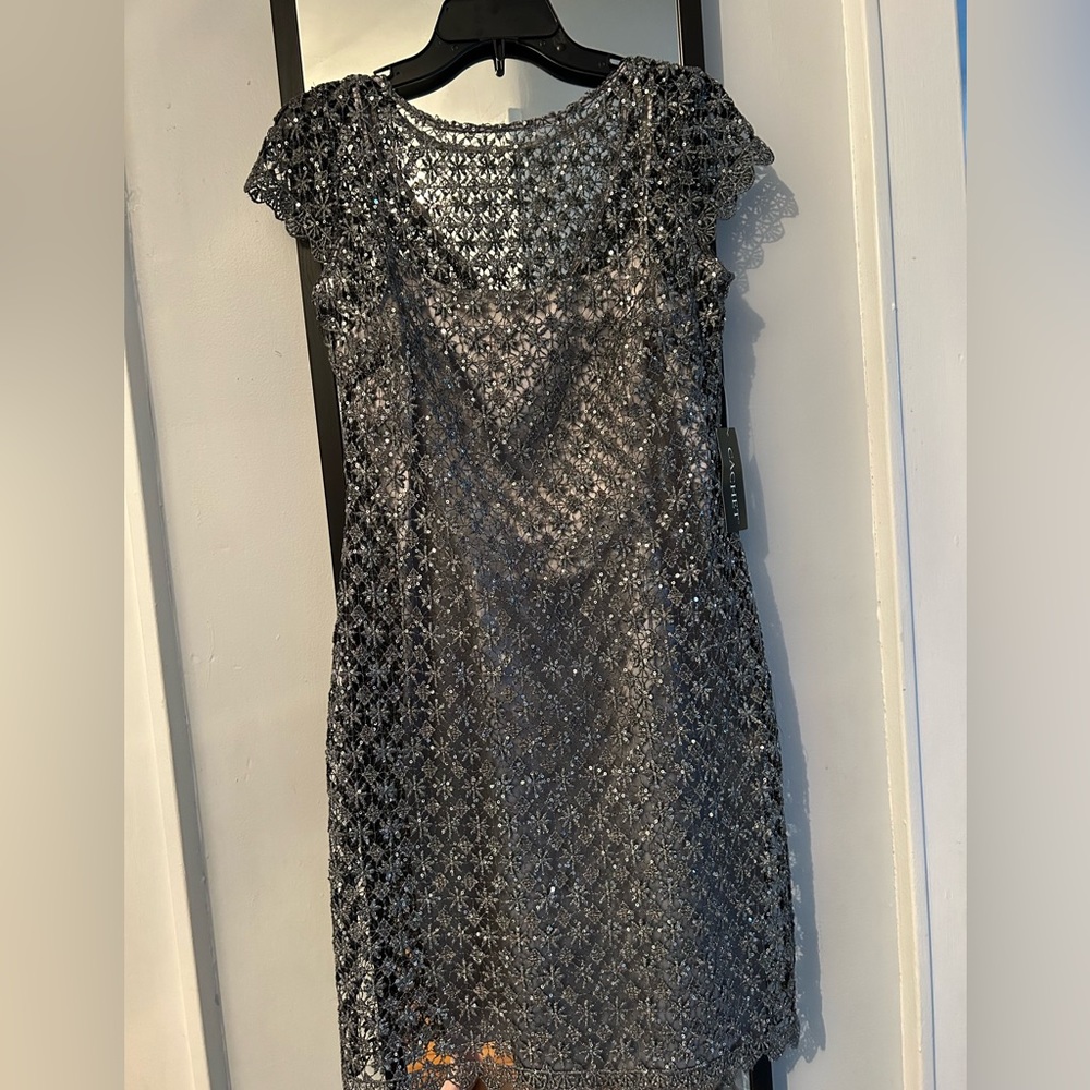 Silver CACHET dress size 8